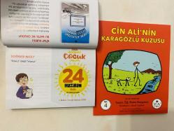 24 Haziran 2025 hediyelik orijinal Diyanet Çocuk takvim yaprağı (Cin Ali kitabı hediyeli:)