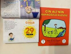 29 Haziran 2025 hediyelik orijinal Diyanet Çocuk takvim yaprağı (Cin Ali kitabı hediyeli:)