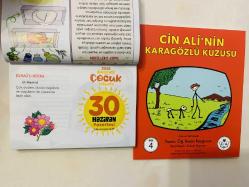 30 Haziran 2025 hediyelik orijinal Diyanet Çocuk takvim yaprağı (Cin Ali kitabı hediyeli:)