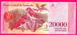 VENEZUELA 20000 (20,000) Bolivar Fuerte, 2017, P-99, UNC ÇİL