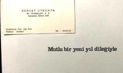 BP British Petrol - Yeni yıl tebriği / Efemera