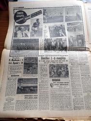 Milliyet Gazetesi - 19 Ekim 1970 - Sağlık Bakanı Vedat Ali Özkan Kolera'nın 2,5 Ay Önce Çıktığını Teşhis Konamadığını Açıkladı - İsmet İnönü Grup Başkanvekilleri Teftiş Edip Emir Veremez Dedi - Büyük Kongre Hazırlığı Başladı - Burhan Felek Köşe Yazısı -  Sovyet Komünist Partisi Organı Pravda Gazetesi Uçak Kaçıran Şoför Bir Ahlaksızdı - Enver Sedat Görevini Nasır'ın İdeallerine Uygun Olarak Yapacak - Türk Kanser Derneği Uyy Balon Dünya'nın Galasından Yirmi Bin Lira Gelir - Ayfer Tuzcu Amerika'da Türkiye'yi Tanıtıyor - Evli Bir Kadının Günlüğünden Yazan Peride Celal Yazı Dizisi - Karaoğlan Yazan Ve Çizen Suat Yalaz - Hoş Memo Karikatür Çizen Al Capp - Johnny Hazard Çizen Frank Robbins - Sahne Aşkları Çizen Leonard Starr - Allahlık Ali Bey Çizen Swan - Karaoğlan Yazan Ve Çizen Suat Yalaz - Şeytanistan Yazan Ali Yüce Yazı Dizisi - İtiraf Yazan Arthur London Yazı Dizisi - Ali Poyrazoğlu Diyor Ki - Bu Haftaki Konuğumuz Dr. Sevil Akay Konumuz Ruhlar Alemi Hazırlayan Abdi İpekçi Köşe Yazısı