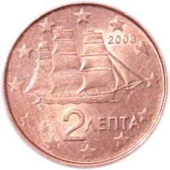 YUNANİSTAN 2 EURO CENT 2003