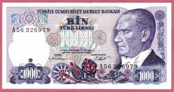 LOT.11 » TURKEY 7. EMİSYON 1.000 LİRA SERİ A 56 UNC ÇİL