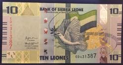 SİERRA LEONE 10 LEONE 2022 ÇİL KAĞIT PARA