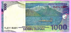Indonesia 1000 Rupiah 2013 P 141m UNC ÇİL