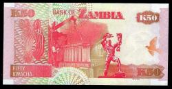 ZAMBIA 50 KWACHA 2008 UNC ÇİL