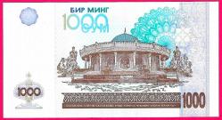 UZBEKISTAN 1.000 SOM 2001 UNC ÇİL