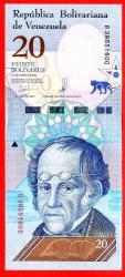Venezuela 20 Bolivares Soberano, 2018, P-104, UNC ÇİL