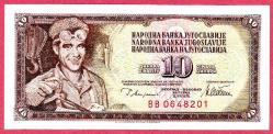 YUGOSLAVIA 10 DINARA 1978 UNC ÇİL