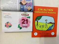 21 Nisan 2025 hediyelik orijinal Diyanet Çocuk takvim yaprağı (Cin Ali kitabı hediyeli:)