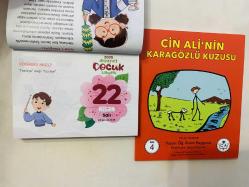 22 Nisan 2025 hediyelik orijinal Diyanet Çocuk takvim yaprağı (Cin Ali kitabı hediyeli:)