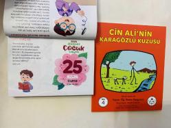 25 Nisan 2025 hediyelik orijinal Diyanet Çocuk takvim yaprağı (Cin Ali kitabı hediyeli:)