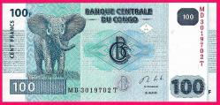CONGO 100 FRANCS 2013 UNC ÇİL