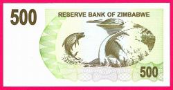 Zimbabwe 500 Dollars 2007 p43 UNC (MZT 15 127) ÇİL