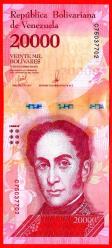 VENEZUELA 20.000 BOLIVARES 13.12.2017 P 99c UNC (MZT 15 166) ÇİL