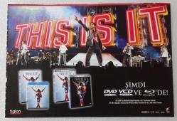 MİCHAEL JACKSON • Thıs ıs ıt - ( Dvd - Blu-ray tanıtım ) ~ Ebat : 22 X 15