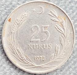 25 KURUŞ, 1973 ÇÇT (Ters)