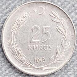 25 KURUŞ, 1973 ÇÇT+ (Ters)