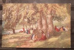 PC.841  RESSAM WARWICK GOBLE SULUBOYA TABLOSU GÖKSU DERESİ MESİRE ALANI PİKNİK YAPANLAR OSMANLI DÖNEMİ POSTA KARTI EDİTÖR E.F.ROCHAT N.545