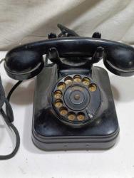 MACARİSTAN ÜRETİMİ BAKALİT KASA ANTİKA ÇEVİRMELİ TELEFON