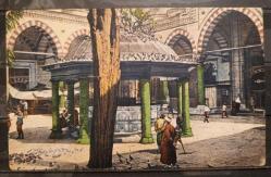 PC.862 İSTANBUL BEYAZID CAMİİ ŞADIRVANI  OSMANLI DÖNEMİ POSTA KARTI EDİTÖR E.F.ROCHAT N.118