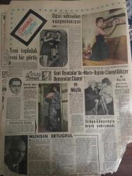 YENİ SABAH GAZETESİ 13 OCAK 1962 YIL:8564---Banka sigorta gider vergisi artıyor --Kıbrıs ta ki son  ihtilafa İngiltere de karışıyor --Kuduracak sanılan gençle konuştuk --Çaldıkları oto ile kamyona çarptılar --Hürriyeti için 7 gün aç kaldı ---2 Kardeş Türkçeyi yasak eden ev sahibini dövdü --Sudan Fıkra : Siyavuşgil --İki senedir  firarda olan azılı kaatil tesadüfen yakalandı ---Galatasaray ,K.Gümrük ü farklı yendi :5-1--Hadiseli maçta Altay Karşıyakaya  1-0 galip ---Fenerbahçe İzmir de A.Ordu  ile oynuyor --D.Spor ,Ş.Hilal i gol yağmuruna tuttu :7-2--K.Paşa :2 Y.Direk :0--Uğur sahneden vazgeçemiyor --Kent Oyuncularda Martı Rejisör Cüneyt Gökçer Oynayanlar :Cüneyt ve Müşfik ---Orhan Günşiray a bıyık yakışmadı --Muhsin Ertuğrul ---Kastamonu da bir bekçi  başı balta ile kesilerek öldürüldü ---Kunduracı çıraklığından Meşin Top Krallığına --Futbolumuzda kalite  düşünce  seyirci azaldı --