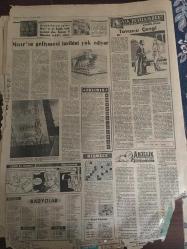 YENİ SABAH GAZETESİ 13 OCAK 1962 YIL:8564---Banka sigorta gider vergisi artıyor --Kıbrıs ta ki son  ihtilafa İngiltere de karışıyor --Kuduracak sanılan gençle konuştuk --Çaldıkları oto ile kamyona çarptılar --Hürriyeti için 7 gün aç kaldı ---2 Kardeş Türkçeyi yasak eden ev sahibini dövdü --Sudan Fıkra : Siyavuşgil --İki senedir  firarda olan azılı kaatil tesadüfen yakalandı ---Galatasaray ,K.Gümrük ü farklı yendi :5-1--Hadiseli maçta Altay Karşıyakaya  1-0 galip ---Fenerbahçe İzmir de A.Ordu  ile oynuyor --D.Spor ,Ş.Hilal i gol yağmuruna tuttu :7-2--K.Paşa :2 Y.Direk :0--Uğur sahneden vazgeçemiyor --Kent Oyuncularda Martı Rejisör Cüneyt Gökçer Oynayanlar :Cüneyt ve Müşfik ---Orhan Günşiray a bıyık yakışmadı --Muhsin Ertuğrul ---Kastamonu da bir bekçi  başı balta ile kesilerek öldürüldü ---Kunduracı çıraklığından Meşin Top Krallığına --Futbolumuzda kalite  düşünce  seyirci azaldı --