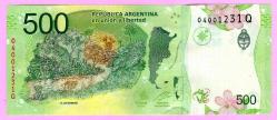 Argentina 500 Pesos P 365 2016 2020 UNC (TK 17 095) ÇİL