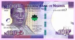 Nigeria 100 naira, 2024, P-41, QRC, UNC Commemorative ÇİL