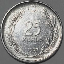 25 KURUŞ, 1977 ÇİL (Düz)
