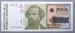 ARJANTİN=1990  500 Australes  P-328b     UNC - ÇİL'