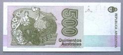ARJANTİN=1990  500 Australes  P-328b     UNC - ÇİL'