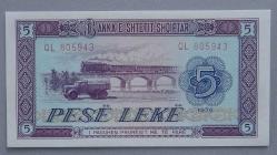 ARNAVUTLUK=1976  5 Leke  P-42    ÇİL'
