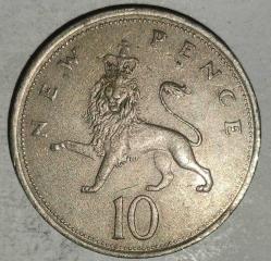 İNGİLTERE 1979   10  PENCE