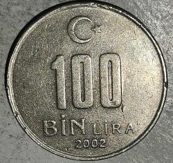 TÜRKİYE  2002   100 BİN LİRA