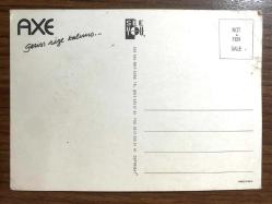 Axe Deodorant - Axe Gerisi size kalmış / Arkası yazısız, kartpostal