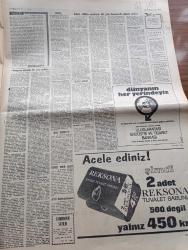 Milliyet Gazetesi - 16 Aralık 1970 - Sunay Ve İnönü'nün Demeçleri Yazan Abdi İpekçi Köşe Yazısı - İsmet İnönü Bütün Sorunların Hal Yolu Demokratik Rejimde Vardır - Süleyman Demirel İçin Onsekiz Kişi Söz İstedi - Cevdet Sunay'ın Gazetemizde Özel Demeci Anayasa Dışında Bir Çare Yoktur - Le Figaro Gazetesi Ordu Süleyman Demirel'in İstifasını İstiyor - Sovyet Venüs Aracı Gezegene Dün Ulaştı - Rumlar Girne Yolunu Kapadı - Olayların İzinde Yazan İsmail Cem - Franko Dün Olağan Üstü Hâl İlan Etti - Evli Bir Kadının Günlüğünden Yazan Peride Celal Yazı Dizisi - Hoş Memo Karikatür Çizen Al Capp - Johnny Hazard Çizen Frank Robbins - Sahne Aşkları Çizen Leonard Starr - Allahlık Ali Bey Çizen Swan - Maruf Bey Çizen Martin - Karaoğlan Yazan Ve Çizen Suat Yalaz - Murat Davman'ın Son Macerası İki Kere İki On İki Eder Yazan Ümit Deniz Yazı Dizisi - Kruşçev'in Anıları Yazı Dizisi - Milliyet Yılın Sporcusu Anketi - Jokey Ekrem Kurt - Boksör Seyfi Tatar - Futbolcu Can Bartu - Maratoncu Hüseyin Aktaş
