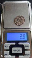 1918 ALMANYA 1/2  MARK  GÜMÜŞ