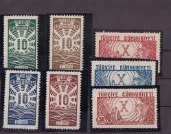 1933 Cumhuriyet'in 10.Yıldönümü Hatıra Pulu Mnh Lüks Tam Seri Pul