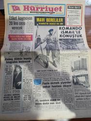 Hürriyet Gazetesi - 8 Ekim 1970 - Etiket Koymayan 20 Lira Ceza Verecek - Fazla Karla Mal Satan Halka Teşhirci Edilecek - İstanbul Belediye Başkanı Fahri Atabey Dükkan Kapatıp Fotoğrafını Bastıracak -  Mavi Bereliler İstanbul'da Asayişi Ele Aldı - Tabur Flamacısı Kütahyalı Komando İsmail Güngör İle Konuştuk - Fazla Ekmek Yiyenler Şeker Hastası Oluyor - Enver Sedat Nasır'ın Yerine Başkan Seçildi - Uyuşturucu Maddelerle Mücadele İçin Birleşmiş Milletler Fon Ayırıyor - 1043 Öğrencili Özel Yüksek Okul Toplum Polisine Veriliyor - Tarkan Yazan Ve Çizen Sezgin Burak - Burç Falınız - İstanbul Ankara Radyosu Programı - Berkant'ın Açıklaması Anlaşmaya Riayet Edilmediğinden Küçük Bebek Gaskonyalı Toma Gazinosu İle Alakamız Kalmamıştır - Avrupa'nın Deli Fişeği Rakibimiz Almanya - Göztepe Antrenörü Adnan Süvari Gornik'i Eleyeceğiz Diyor - Fenerbahçe Kulübüne 2 Milyon Liralık Vergi Borcu Geldi - Vefa Kongresi Bugün Yapılıyor
