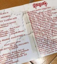 ASAFATED * KAYBOLMUŞ MASUMİYET * 1995 * TÜRK DEATH METAL * KASET