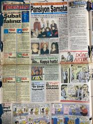 SABAH MELODİ GAZETESİ VE SABAH TELERAMA GAZETESİ KADINLARA ÖZEL - 2 Şubat 1994 -Karikatürler-Walt Disney/Boncuk-Mort Walker-Dick Browne/Bizim Aile-Tom Armstrong/Marvin-Graham Allen-John Dodd/Kral Kedi-Süleyman Turan/Dön Artık-Astroloji-Bülent Kısa-Klinik-Meltem Pusat-Telerama Programı-Sabah Filmleri-Öğlen Filmleri-Akşam Filmleri-Erdoğan sevgin--huysuz Virjin-seren Serengil-Özcan Deniz-Bülent Şar—-Ebru Cündübeyoğlu--müzeyyen uçkun--İzzet Öz—Aylin Livaneli-Oğuzhan Tercan-Müjdat gezen-perran kutman-Cansu Akbel-veli Çelik-nuray Yaşar-Serpil barlas—Haydar dümen-Hülya Avşar-berke hürcan—veli Çelik--Nilgün-Zerrin arbaş-Erol Günaydın-Demet akbağ-pansiyon şamata—Ali poyrazoğlu-Yusuf Ziya alçakakar-Pratica dergisi-Canan Sara çizgi Fikret Türkan Cerrahpaşa tıp fakültesi fizik tedavi anabilim dalı başkanı Profesör Dr. Fikret Tüzün-Pembe Mutlu--aile konseyi-vazgeç gönlüm-Orhan Gencebay--canan Perwer-Yalçın gülhan--Abdurrahman Palay-Osman Seden-Jason Robards