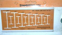 Standartograph 4304 Çelik Putrel Şablonu
