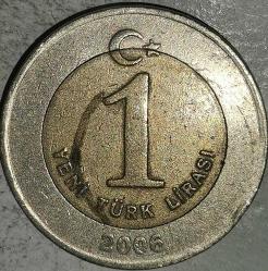 TÜRKİYE  2006   1 YENİ TÜRK LİRASI