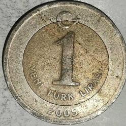 TÜRKİYE  2005   1 YENİ TÜRK LİRASI