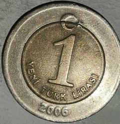 TÜRKİYE  2006   1 YENİ TÜRK LİRASI