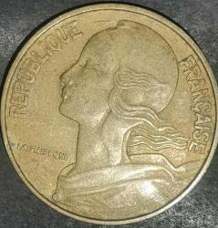 FRANSA  1967   20 CENTIME