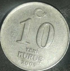 TÜRKİYE 2005   10  YENİ KURUŞ