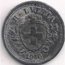 İsviçre-1 Rappen-1946-Çinko-ÇT